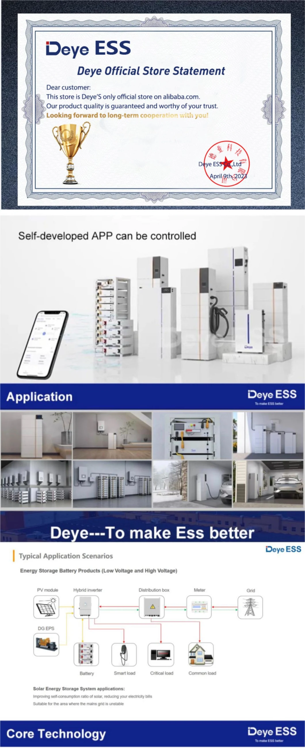 Deye Ess GB-Scl High Voltage All in One Solar Energy Storage Battery