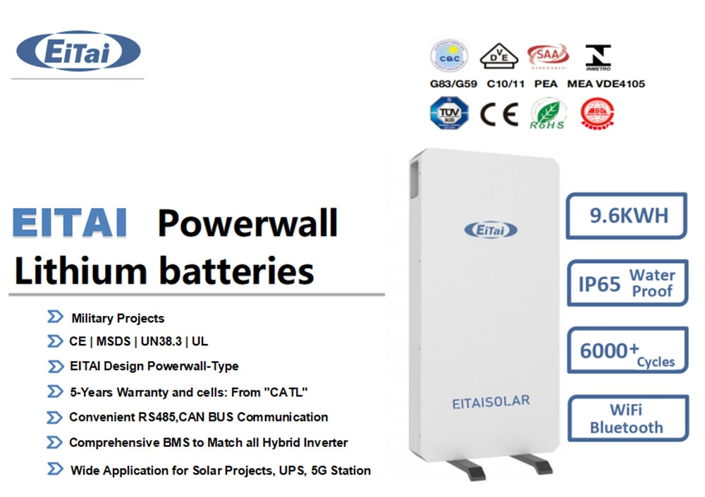 Eitai Deep Cycle 200AGM 9kw 48V 150ah 200ah BMS Communication Solar Battery for Home