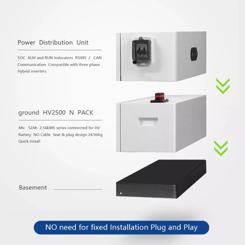 New Stacked Lithium Battery Brick High Voltage 204V 50ah 10kwh Battery Module Home Solar Power Storage System