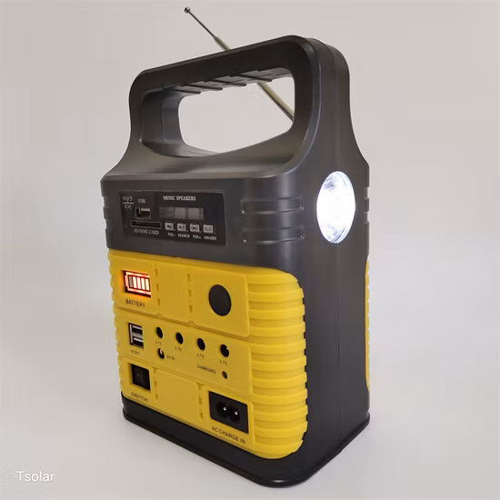 Portable Solar Energy System with FM Radio Solar Charger Solar Lighting Function