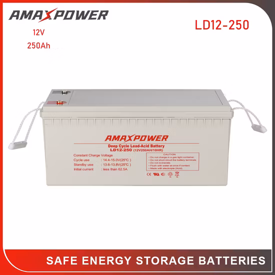 12V 200Ah/192Ah/184Ah 長寿命 AGM VRLA 鉛酸バッテリー、UPS インバーターおよび太陽光発電システム用